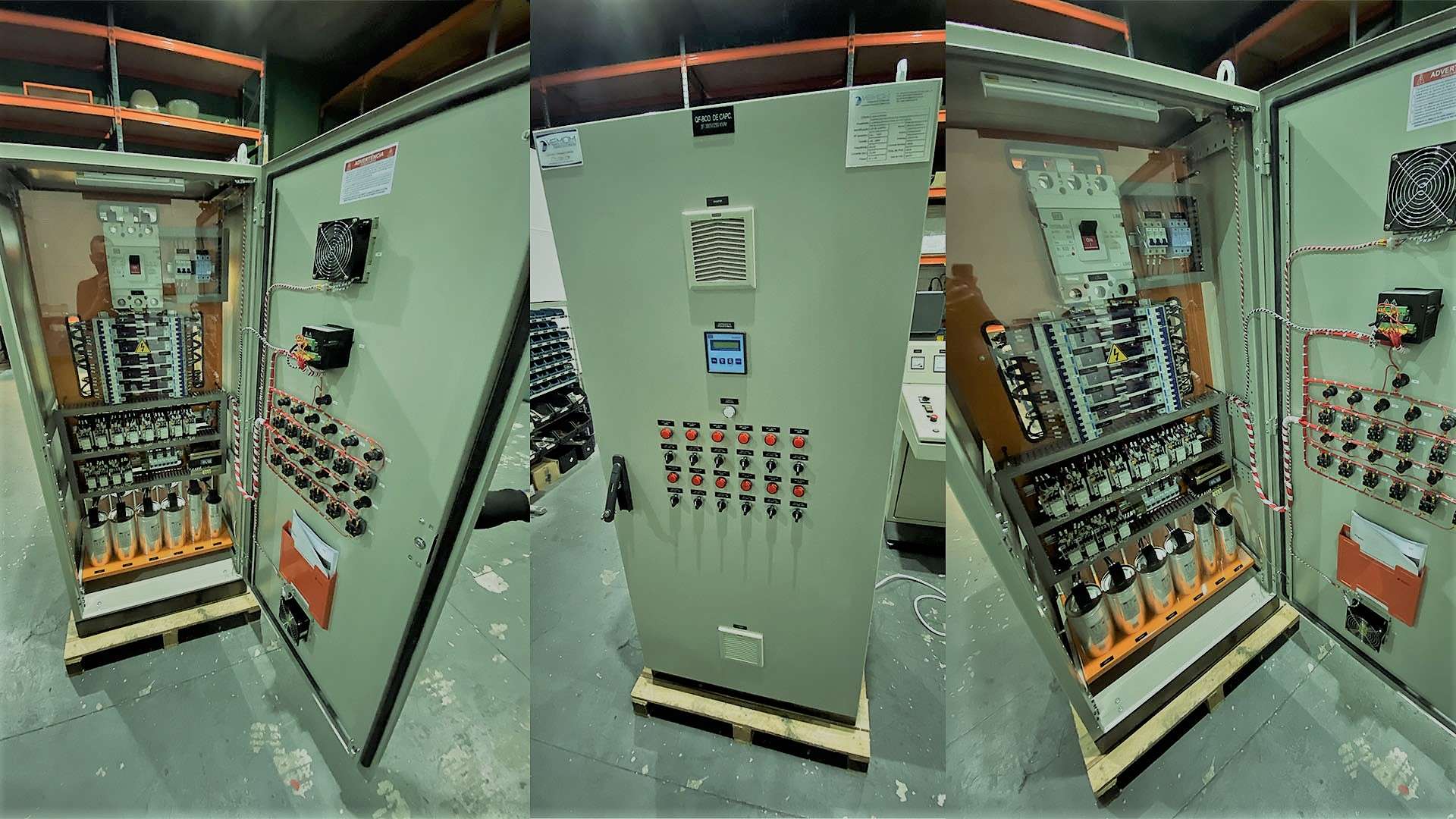 painel banco de capacitores